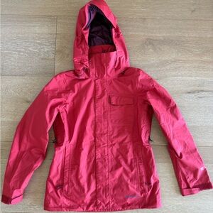 Patagonia Women’s Red Hooded Waterproof Jacket